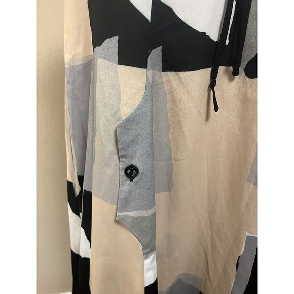 Anthropologie Twinkle by Wenlan Graphic Print Hoodie Dress Mini Sz 2 Sleeveless - Picture 15 of 16